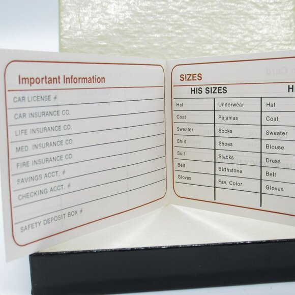 Vintage Men's Swank Black Pig Skiin Wallet & Card Holder Set In Original Box - Picture 14 of 16